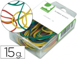 15g. gomillas elásticas Q-Connect de colores